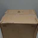 IRIS USA Large Top Entry Cat Litter Box Made in USA, Covered Enclosed Design with Lid, Litter Catching Grooved Top, Scatter Shield, Dog Proof, Scoop Included, Odor Control, Beige/White