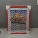 wyooxoo 16x20 Picture Frame Red Solid Wood Photo Frames Display Pictures 12x16 with Mat or 16x20 Without Mat Colorful Frame For Horizontal Vertical Wall Mounting