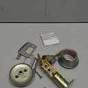 Kwikset 660 Deadbolt Deadbolt Lock, Satin Nickel Round Exterior Keyed Front Entry Door, Pick Resistant SmartKey Rekey Security, Single Cylinder Dead Bolt, with Microban Protection