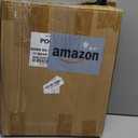 BITYODD Small Round Side Table, Black Round End Table with Storage, 2-Tier Modern Accent/Bedside Table for Living Room, Bedroom-Black