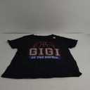 Gigi of Rookie 1st Birthday Basketball Theme Matching Party T-Shirt (Black) XXL