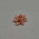 AMERRY Ceramic Flower Wall Art, Artificial 3D Flower Wall Art, Handmade 3D Wall Art Hanging Sculpture, Porcelain Flower Wall Decoration for Home Office Decor (Orange,Magnolia,3.54")