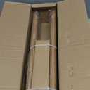 Wood Curtain Rods for Windows 66 to 120 Inches 1" Diameter Boho Decorative Heavy Duty Long Window Curtain Rod Adjustable with Handmade Wood Grain Design for Living Room Bedroom Kitchen