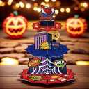 3 Tier Spider Cupcake Stand Cupcake Tower, Hero Party Decorations Dessert Holder Cartoon Theme Dessert Stand for Kids Boys Birthday Party Supplies