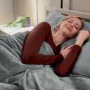 BEDELITE Flannel Sheets King Size Grey - Super Soft Fleece Sheets Set Fluffy Extra Plush, 4 Piece(Include Fitted Sheet, Flat Sheet, 2 Pillowcases)