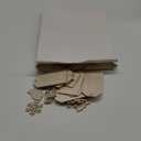Blulu 90 Pcs Wooden Ornaments Bulk Winter Tag Labels Rustic Xmas Craft Christmas Decoration
