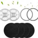 Hepa Sponge Filter Replacement Accessories Compatible with Oneisall &Afloia &Homeika Pet Grooming Kit & Vacuum (2 Hepa Filters+4 Sponges)