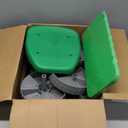Garden Stool with Wheels, Lightweight Garden Scooter Rolling Seat Cart with Tool Tray and Foam Kneeler Pad for Gardening Work Supplies