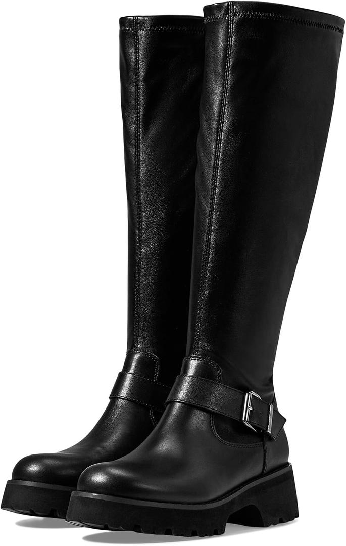 Blondo Women's Verona Waterproof Comfortable Knee-High Boot, Black Stretch, 7
