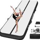 Air Mat Tumble Track, Gymnastics Mats Tumbling Track with Electric Air Pump for Home Use Cheerleading Training Kids Gym Yoga, 10ft
