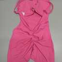 YEOREO Backless Tummy Control Jumpsuits for Women One Piece Workout Jumpsuits Sleeveless V Back Lizvette Scrunch Yoga Rompers (Medium, Rose Red)