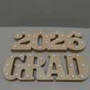 Graduation Decorations 2026-2 LED Long Marquee Light Up Letters 'Grad 2026' - Class of 2026 Graduation Party Decorations Sign for Kindergarten High School College Decor Table Centerpieces Ornaments