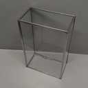 10.8 Glass Jewelry Box Gold Card Box with Hinged Lid, Gold Keepsake Box for Storage Wedding Card, Trinkets, Photo and More, Cute Glass Box for Women and Girl,Vintage (Large, Glod / Transparent)