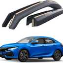 Goodyear Shatterproof in-Channel Window Deflectors for Honda Civic 2016-2021 Hatchback, Rain Guards, Window Visors for Cars, Vent Deflector, Car Accessories, 4 pcs - GY007839