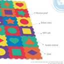 Deke Home - Geometric Foam Play Mat for Kids & Toddlers, 36 Interlocking EVA Foam Tiles, 72" x 72" Puzzle Floor Mat for Baby Crawling & Playroom Use, Non-Toxic, BPA-Free