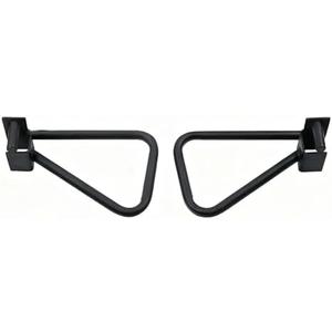 Fitvids Dual Grip Dip Bars Attachment for 2x2 Power Rack & Squat Rack – Heavy Duty Pair for Pull Up & Push Ups – Black