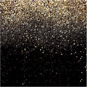 WOLADA Black and Gold Backdrop Golden Glitter Backdrop for Photography Wedding Birthday Baby Shower Party Photo Studio 10x10FT 11176