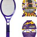 The Executioner Fly Zapper Mosquito, Wasp, Bug, Insect Killer Swatter Electric Fly Zapper Racket Single Layer for Efficient Zapping Indoor Outdoor (Purple)