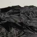 LHJ Unisex Full Length Hooded Robe Cloak Long Velvet Cape Cosplay Costume (Large, Black)