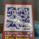 American Mahjong Tile Set with Printed Carrying Bag, 166 Premium Blue Tiles, 4 Blue All-in-One Racks/Pushers and Accessories, Mahjong Set, Complete Mahjong Game Set for Travel, Gifts（Blue）
