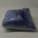 XeGe Plush Shaggy Duvet Cover Set, Luxury Ultra Soft Crystal Velvet Fluffy Bedding Sets 3 Pieces(1 Furry Faux Fur Comforter Cover + 2 Fuzzy Faux Fur Pillowcases), Zipper Closure(King, Navy Blue)