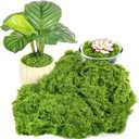 Draupnir Fake Green Moss for Plants Indoor, 5.3OZ Fake Moss for Crafts Preserved for DIY Decorative mossTable Centerpieces Decor Fairy Garden Floral Wedding (150g)