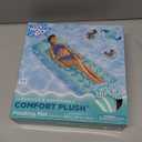 H2O GO Comfort Plush Floating Pool Mat 6'6" x 29"/1.98m x 74cm, Light green/White