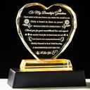YWHL Gifts for Grandma from Granddaughter Grandson Great Grandma Birthday Gifts Crystal Keepsake with Colorful Light Base Best Gift Ideas for Grandmother on Christmas Mother's Day Valentines