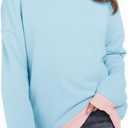 2 x Haloumoning Girls Crewneck Sweatshirts Kids Casual Long Sleeve Loose Tops Fall Comfy Lightweight Pullovers 5-14 Years