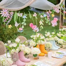 Wildflower Party Decorations, 2PCS Wildflower Garlands with Butterflies, Watercolor Butterfly Flower Banner Floral Garland for Spring Garden Wedding Wild One Birthday Fairy Tea Party