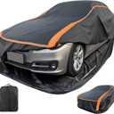 Patented Fully Enclosed Car Cover Waterproof All Weather 2-in-1 for Chevrolet Tahoe,Toyota Sienna,GMC Yukon,Lexus TX Automobiles Universal Fit SUV/MPV Length 202-212 Inch Exterior Covers 6-Layer 500D