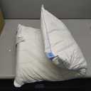 felo Feather Down Pillow Queen Size, CloudFusion Goose Down Pillow for Sleeping, Hotel Collection Bed Pillow for Side Back Pain Sleepers (20" x 30") (Blue)