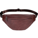 Fanny Pack Waist Packs,Fashion Waist Bag Casual Hip Leather Pack Men Women Waterproof Chest Bag Phone Pouch for Outdoor Sports (Brown)