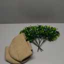 Dahey 2 Pack Wall Hanging Rope Basket with Artificial Eucalyptus Farmhouse Decor, Jute Woven Storage Organizer Flower Plants Basket Set Rustic Wall Decor for Porch Living Room Bedroom Entryway,Brown (6.5"W6.7"H)