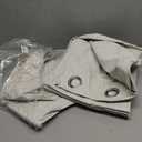 H.VERSAILTEX Polyester Blackout Curtains 96 Inches Long, 100% Absolutely Blackout Elegant Curtains for Bedroom, Thermal Insulated Linen Drapes Grommet Curtains with White Liner, 2 Panels, Natural