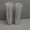 100 Pack 12 OZ Clear Plastic Cups, Cold Party Drinking Cups, Clear Disposable Cups Fruit/Ice Cream/Cupcake/Iced Cold Drinks