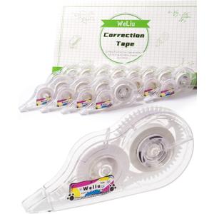 Correction Tape, 12-Pack (White Inner Core)