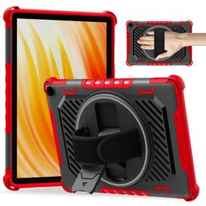 ROISKIN for 2023 Release Tablet Flre HD 10 & HD 10 Plus Case 13thGeneration with Hand Strap Kickstand (Black+Red)