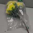 Artificial Peony Silk Flowers Bouquet Home Wedding Decoration (Light Yellow)