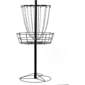 VORTExX Disc Golf Basket - Portable Disc Golf Target Basket with 12 Chains for Enhanced Catching - Durable Steel Construction for Outdoor Practice and Play