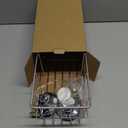 iPEGTOP Suction Cup Deep Shower Caddy Bath Wall Shelf for Large Shampoo Shower Gel Holder Bathroom Storage - Rustproof Stainless Steel (Chrome)