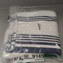 Urban Villa Kitchen Towels 100% Cotton Dish Towels for Kitchen (Set of 6) 20x30 Dish Cloths Highly Absorbent Kitchen Linen Set with Hanging Loop Perfect for Drying Dishes Cleaning Towels-Blue White