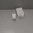 DOACE 220V to 110V Converter - 350W Cordless Voltage Converter US to Europe Power Adapter Combo with 4-Port USB Charging & Worldwide Plugs (UK/AU/US/EU) for Hair Straightener, Curler, Phone (White)