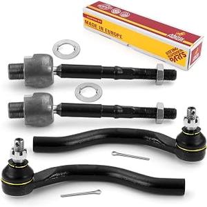 Metrix Premium Chassis Parts - 4 PC Inner & Outer Tie Rod End Kit Fits 2013-2022 Acura ILX, 2012-2015 Honda Civic, Replacement EV800906, ES800912, ES800913, Made in Europe