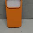 ORNARTO Compatible with iPhone 17 Pro Case 6.3", Slim Liquid Silicone 4 Layers Full Covered Soft Gel Rubber Shockproof Cover, Protective Phone Case for iPhone 17 Pro-Orange Amour