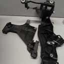 4 Pcs Front Right & Left Headlight Mounting Support Plate Bracket Set