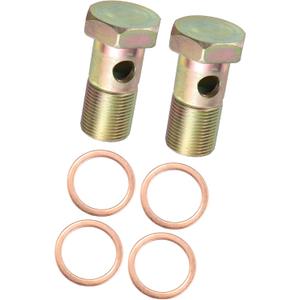 2 Set Banjo Bolt Brake Fitting Adapter Kit M22x1.5 Brake Line Thread Single Banjo Bolt with 22mm Washers Automotive Parts 2 Set Banjo Bolt Brake Fitting Adapter Kit M22x1.5 Brake Line Thread Single Banjo Bolt with 22mm Washers Automotive Parts