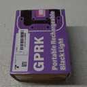 Rechargeable Black Light, Battery Powered Blacklight, Cordless 395nm Ultraviolet Flood Light for Neon Glow Party,Halloween,Body Painting,2 Packs