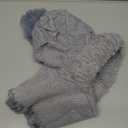 3 in 1 Beanie Hat for Women, 2026 New Winter Balaclava Fall Winter Warm Knitted Hat Knitted Ski Scarf Mask (Gray)