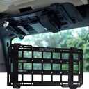 OneTigris Molle Visor Organizer, Fiberglass Rigid MOLLE Panel, Tactical Versatile Car Sun Visor Organizer Interior Accessories Holder for Vehicle, SUV, Trucks